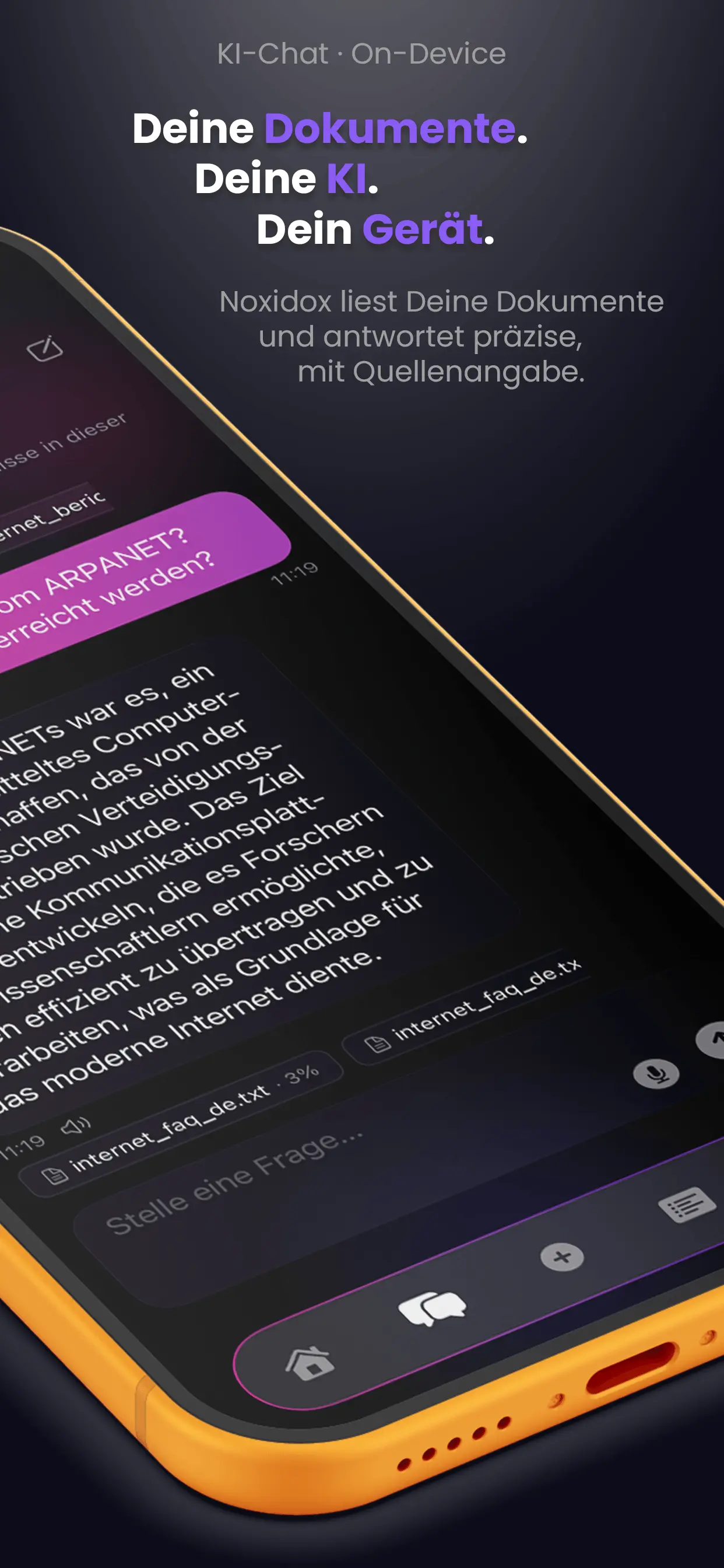 Dashboard mit neuen Analysen und zuletzt geöffneten Projekten